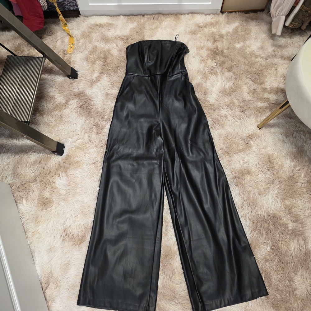 Black Strapless Jumpsuit From EXPRESS